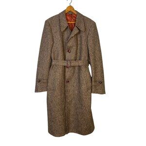 Vintage McGregor by Hudson's London Tweed Overcoat - Classic Academia Outerwear